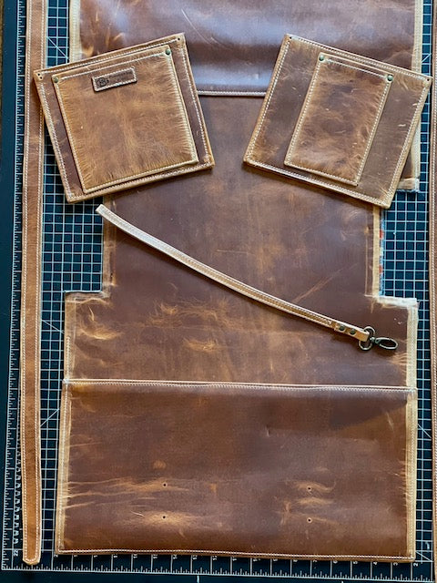 Sullivan Travel Tote deconstructed on cutting board