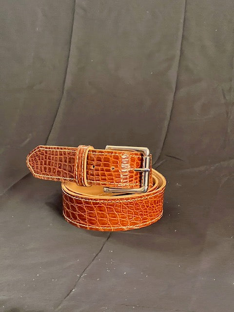 Tan Alligator Belt