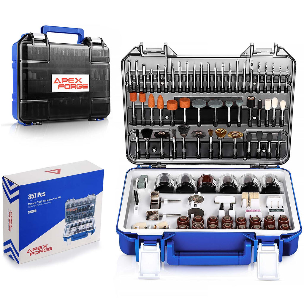 Global Phoenix 228pcs Rotary Accessory Tool Kit for Dremel for Grinding Polishing Cutting Drilling Shank Craft Bits