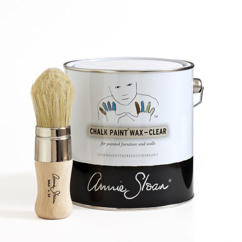 Annie Sloan Clear Chalk Paint Wax with Wax Brush