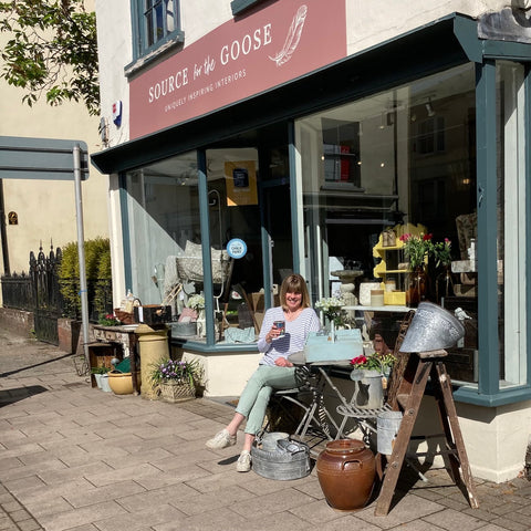 Vintage and retro homewares at Source for the Goose, South Molton, Devon, UK
