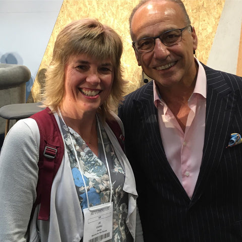 Theo Paphitis with Jill Cobley, owner of Source for the Goose, interiors and homewares shop in Devon