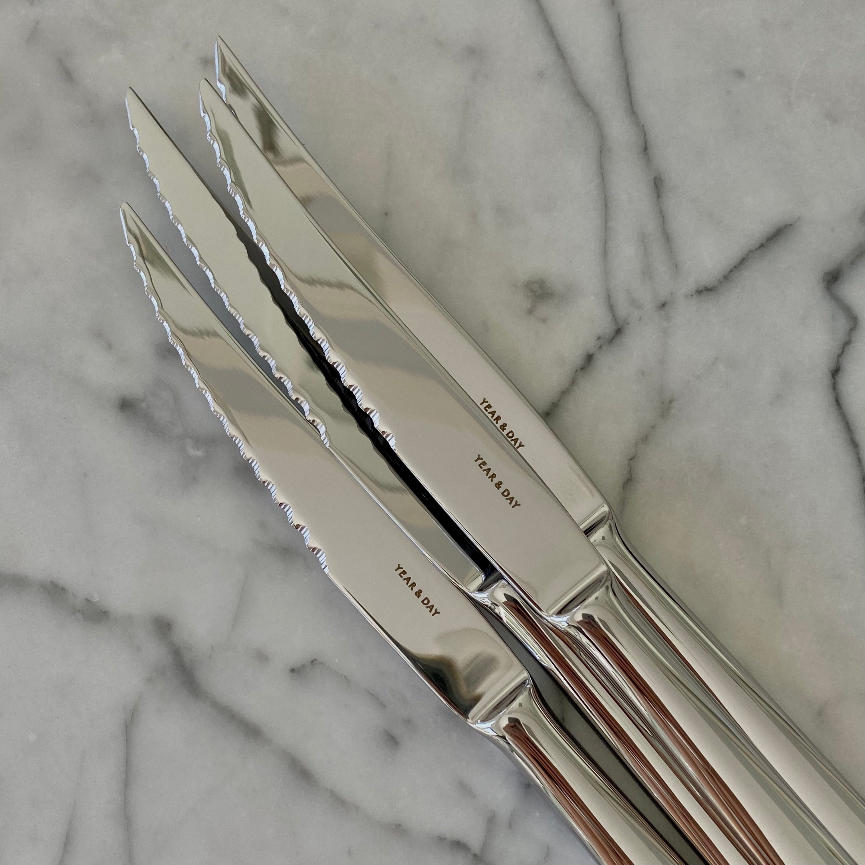 Steak Knives | Steak Knife Set | Year & Day Polished Steel