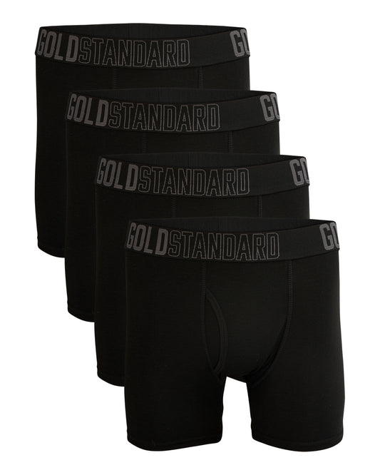 Gold Standard Men's 4-Pack Performance Boxer Briefs