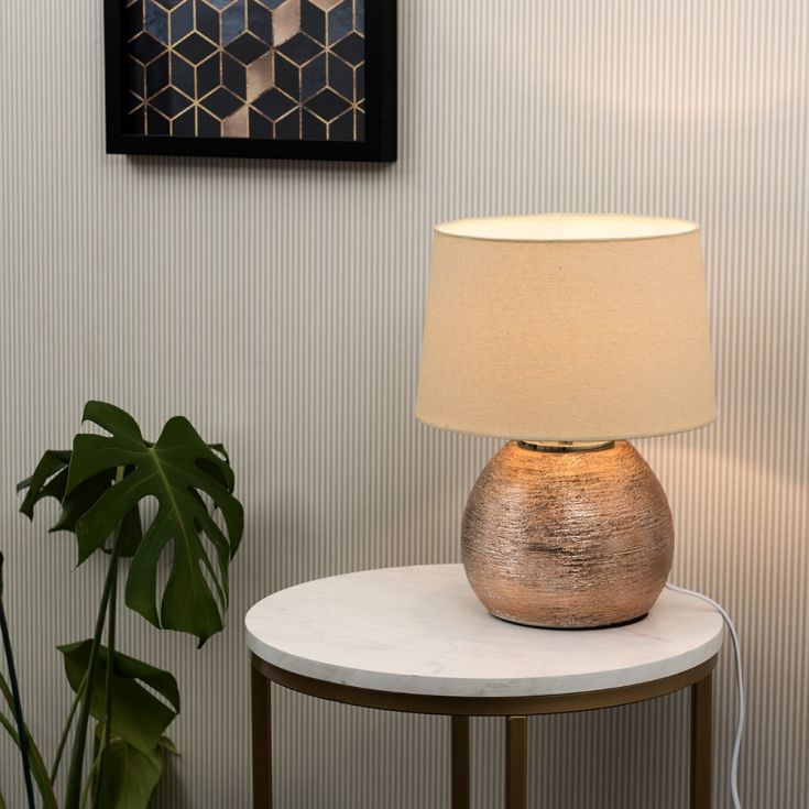 uteki painted table lamp