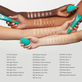 CC Cream Arm Swatches (full shade name list)