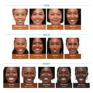 CC Cream Gallery Image: Tan-Rich-Deep Shade Chart