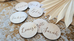 Place cards - Wedding Place Cards - Wood