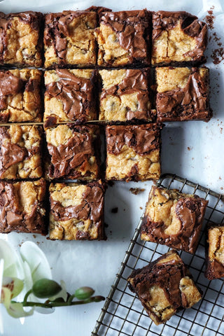 choc chip cookie brownies