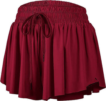 Flowy Short In Maroon