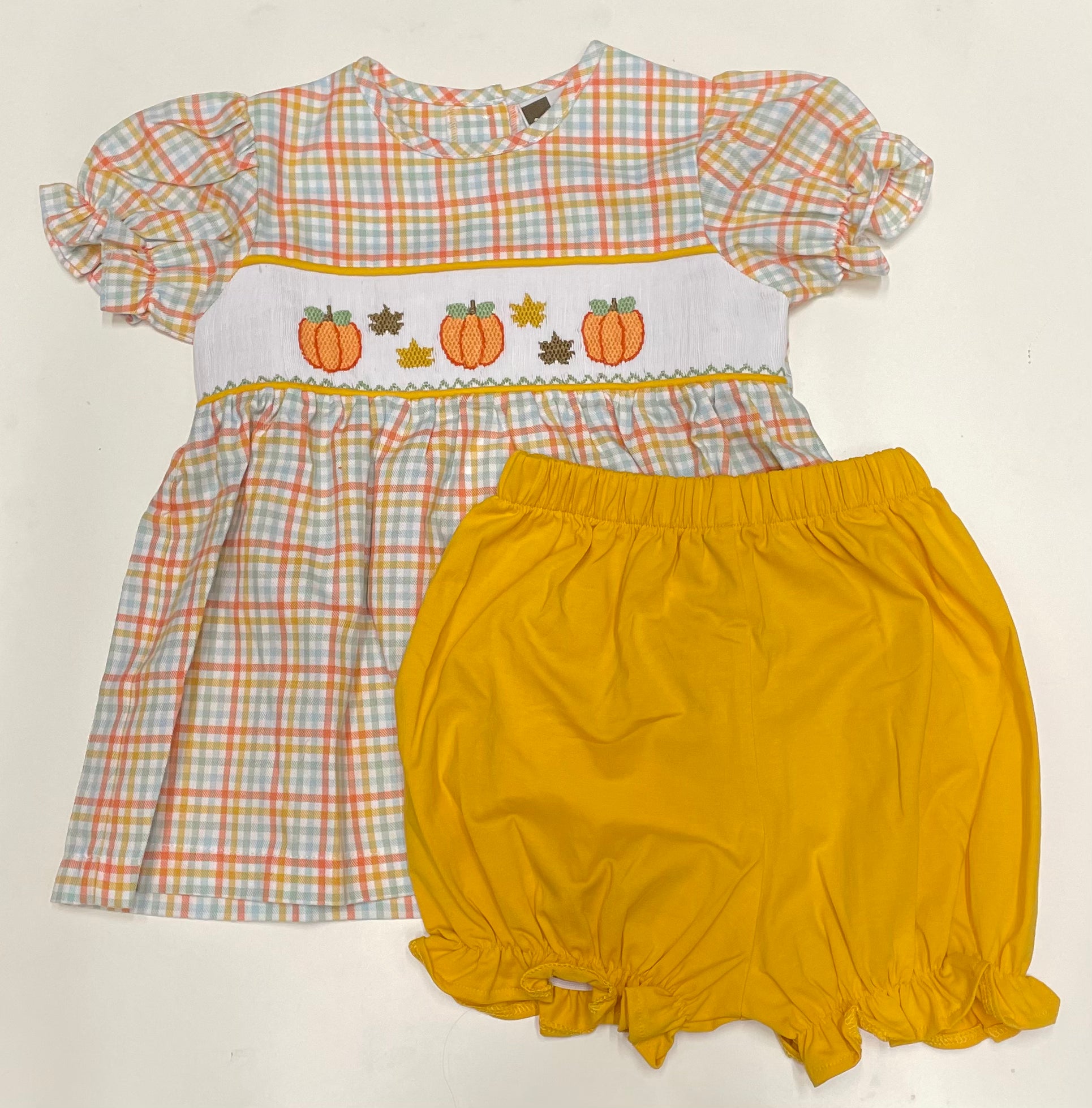 Banana Split-Smocked Bloomer Set