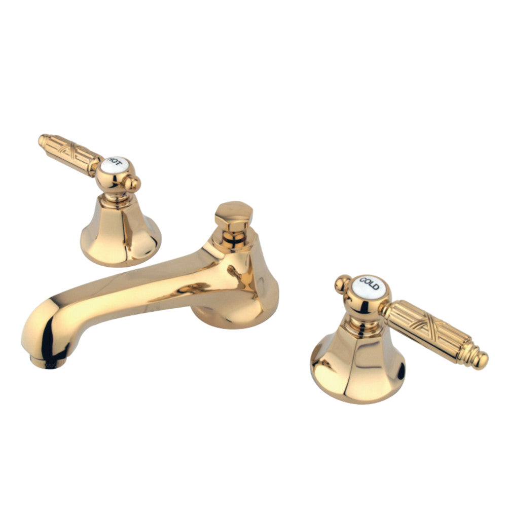 Whitaker 8 inch Widespread 2-Handle Bathroom Faucet in Antique Brass