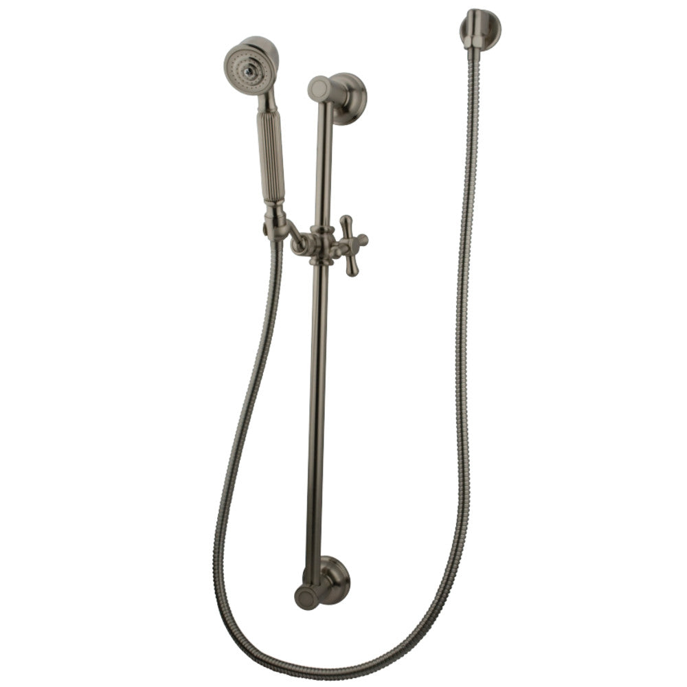 Kingston Brass KX2528SG 24 Shower Slide Bar with Soap Dish Satin Nickel