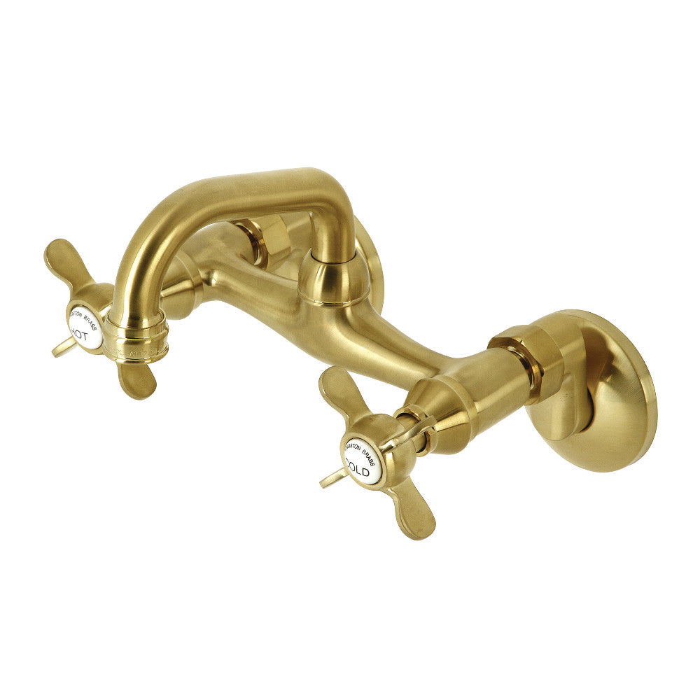 Kingston Brass KS212PB Two-Handle Wall Mount Bar Faucet - K & B  Distributors. Inc.