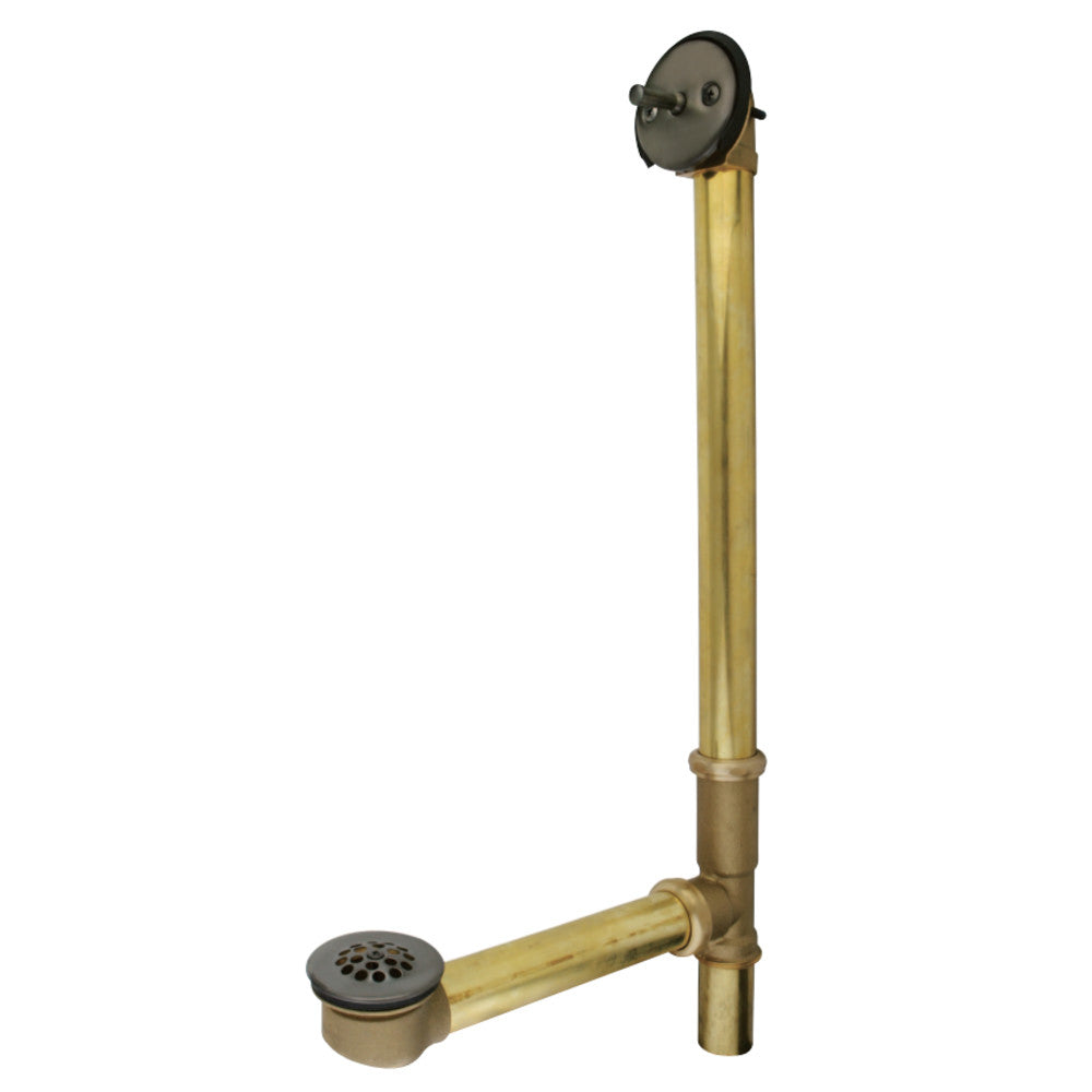 Kingston Brass 20-Inch Trip Lever Waste and Overflow with Grid - K