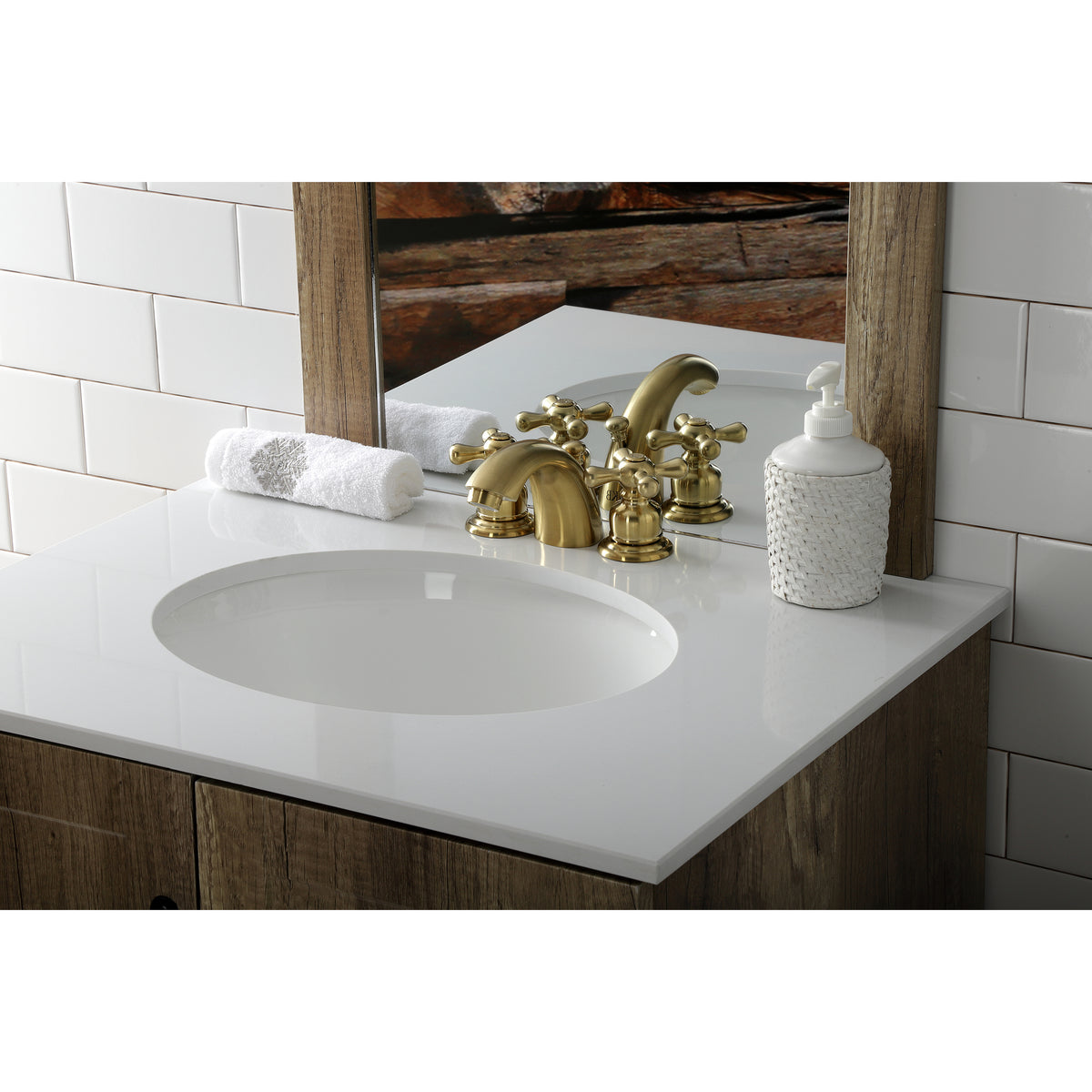 Kingston Brass KB955APL American Patriot Mini-Widespread Bathroom