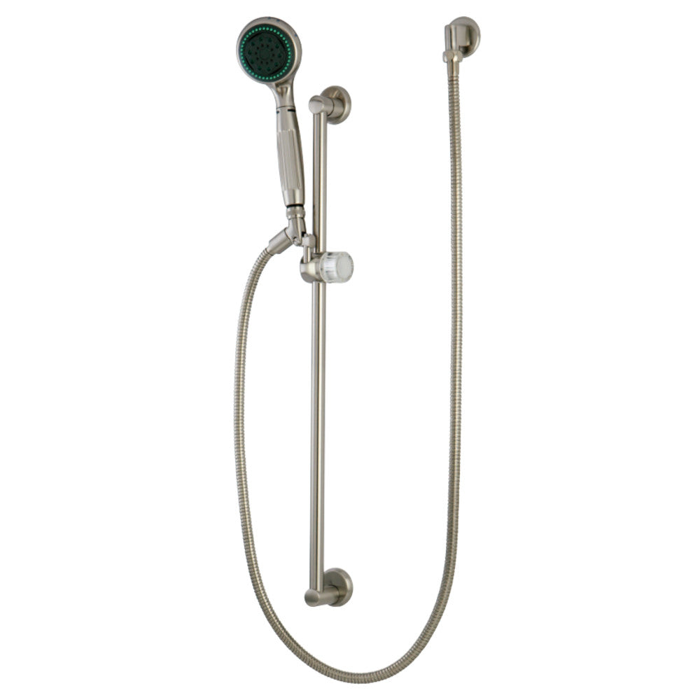 Kingston Brass KX2528SG 24 Shower Slide Bar with Soap Dish Satin Nickel