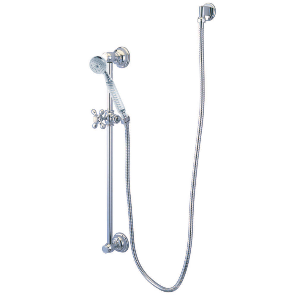 Kingston Brass KX2528SG 24 Shower Slide Bar with Soap Dish Satin Nickel