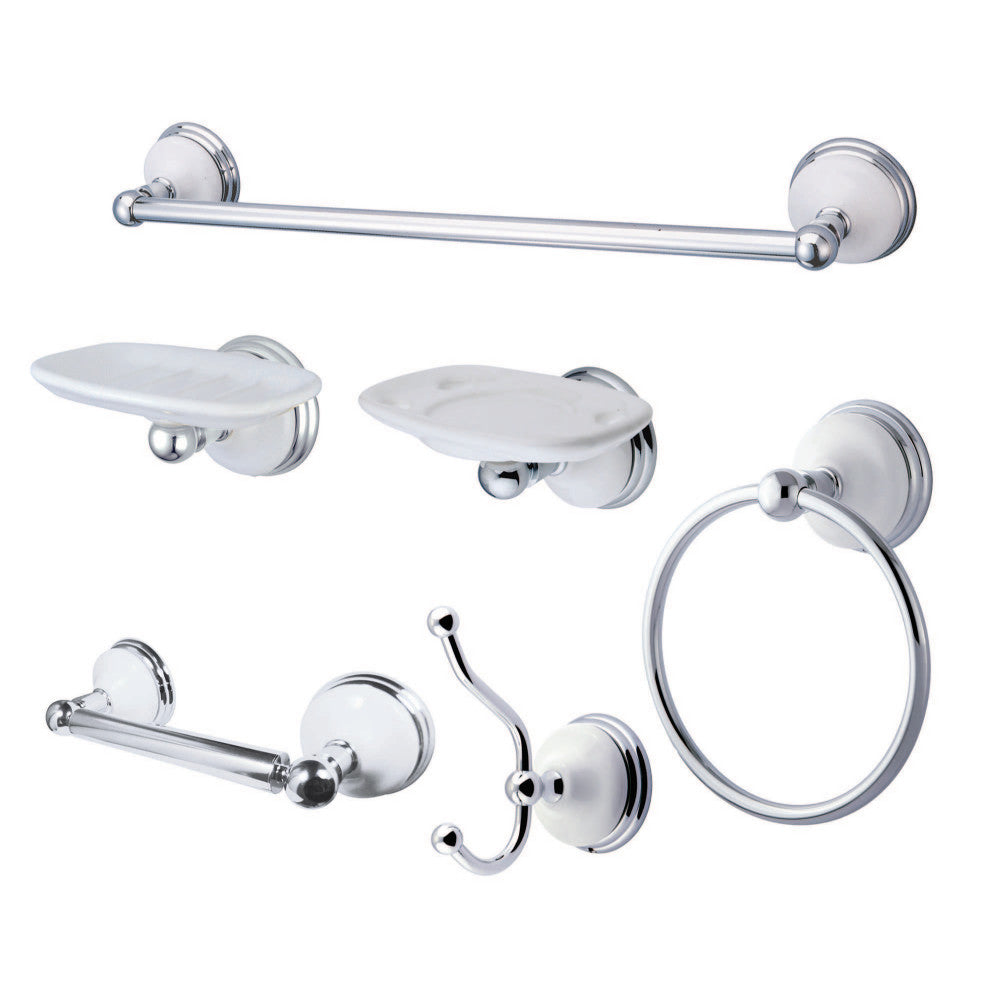 Kingston Brass BAK1110C1 Bathroom Accessory Combo, Chrome