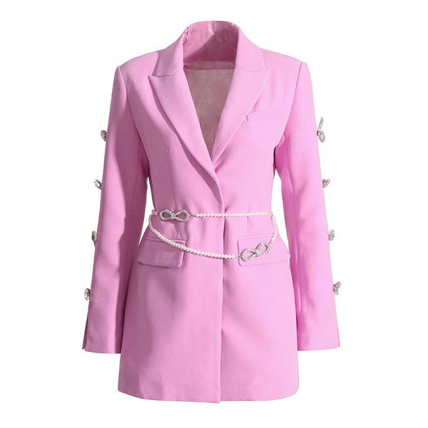 The Drop Women's Blake Long Blazer, Rose Pink, 5X - Yahoo Shopping