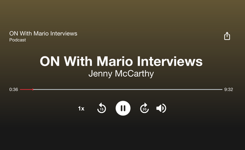 ON with Mario Lopez podcast Jenny McCarthy Formless Beauty