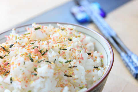 Majime Life Furikake on Rice