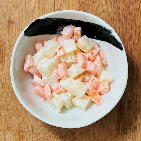 Potato carrot mayonnaise salad