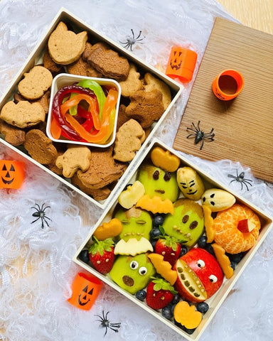 fruit cookie halloween picnic bento box