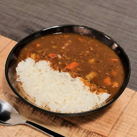 japanese curry on a plate