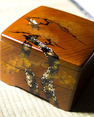 wooden jubako beautiful design