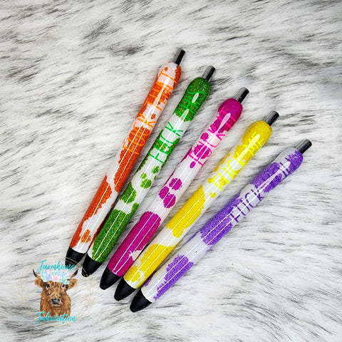 THE ORIGINAL Fuck It Glitter Ink Pen Pack – Farmhouse Fabrication