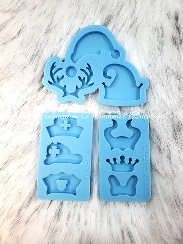 New Disney Mickey Mouse Ginger Bread Straw Topper Silicone Mold for Resin  Craft