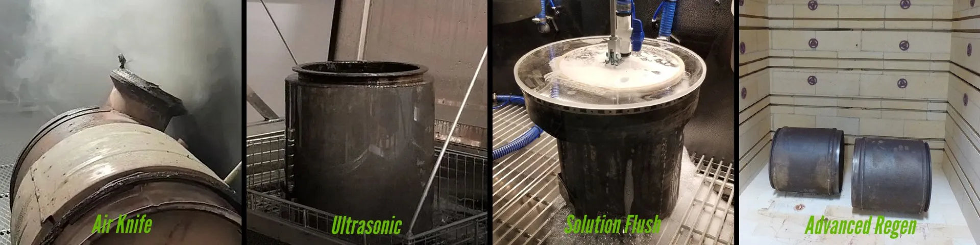 The four steps involved in the Ultrasonic Restoration Method.