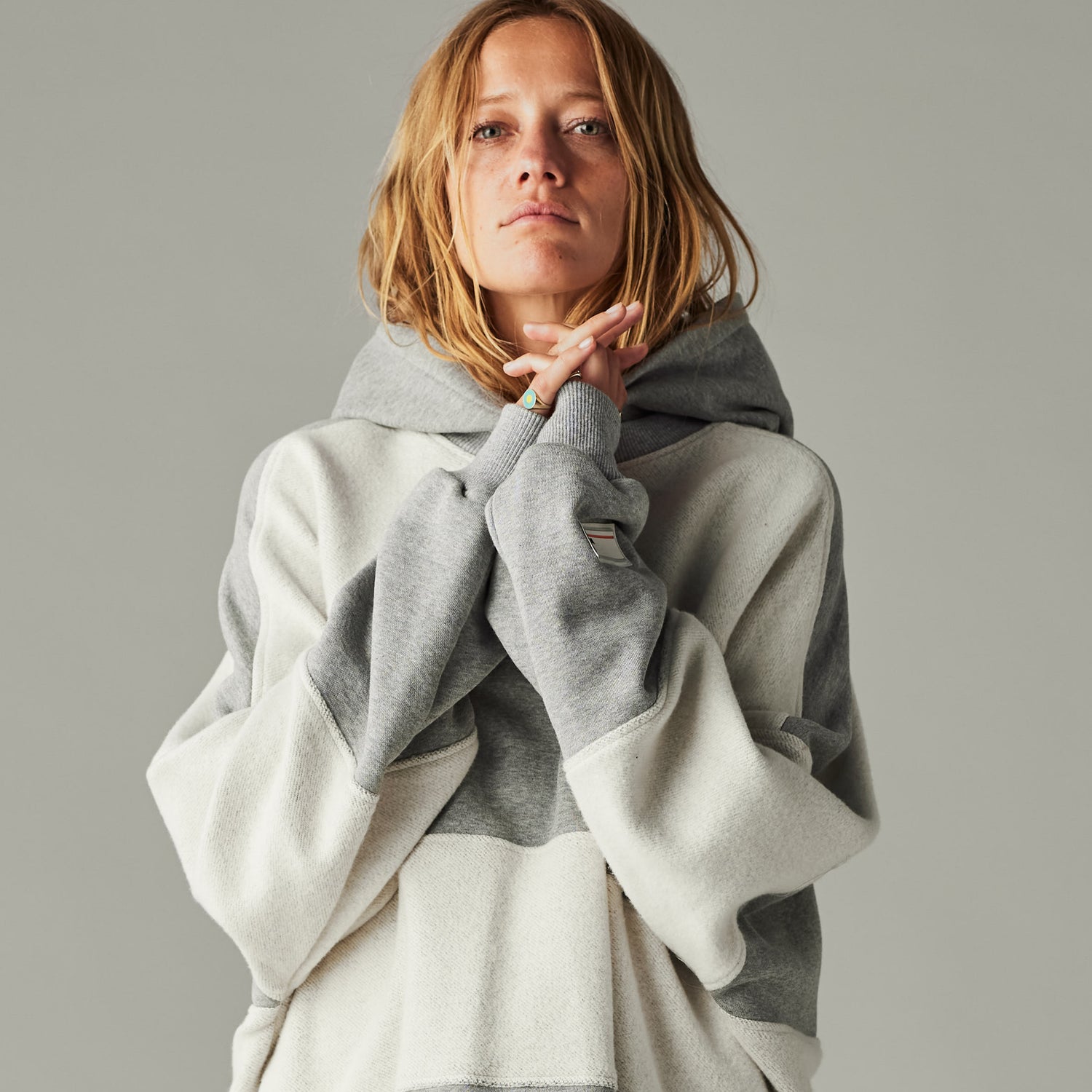 Gray Inside Out Hoodie