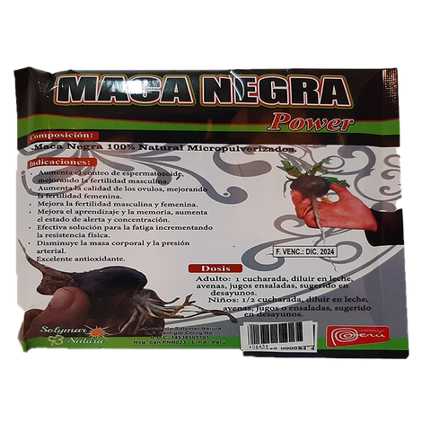 Harina de Maca Negra 250gr | Herbolario Mika – Tienda Mika Chile