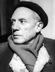 Pablo Picasso con cappello basco