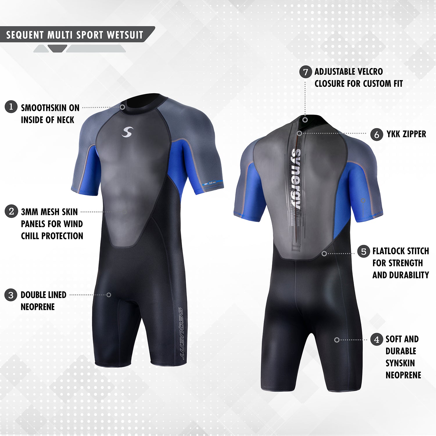 Men's Sequent Multi Sport Wetsuit - Synergy Wetsuits