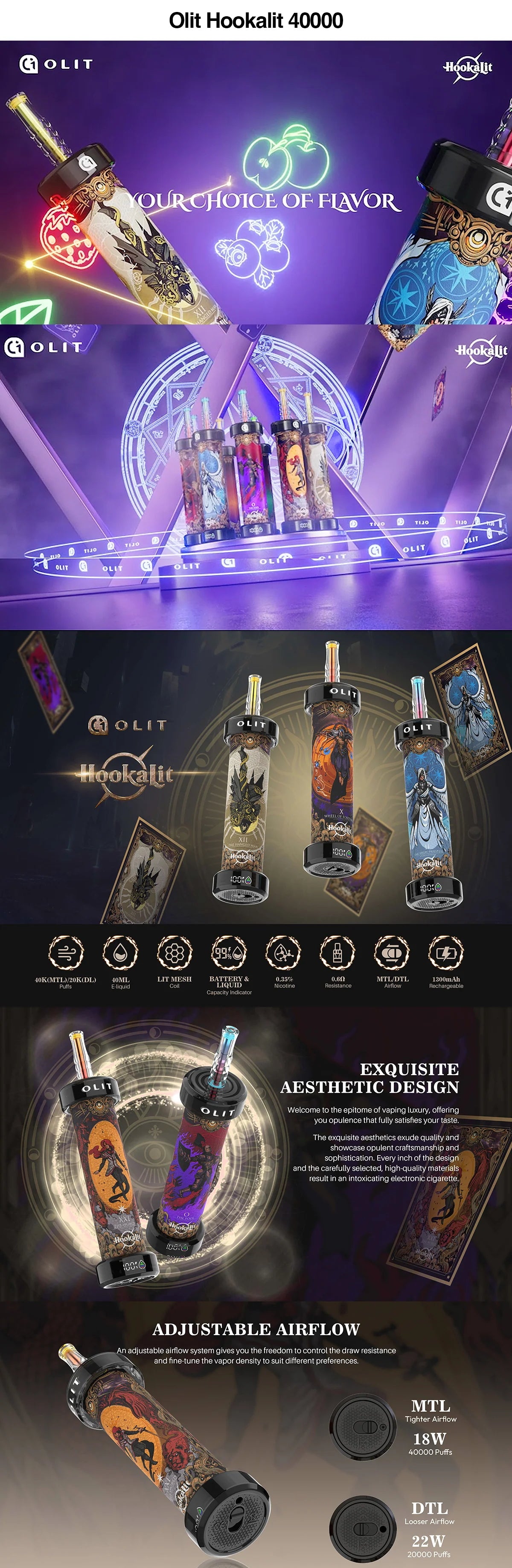 olit vape hookah kit