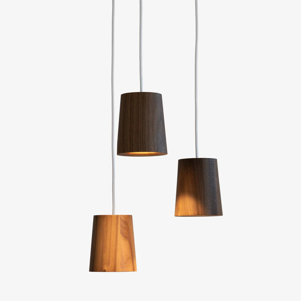 Solid Pendant Kegle Terence Woodgate Pendler Inkl Roset Natur Egetræ
