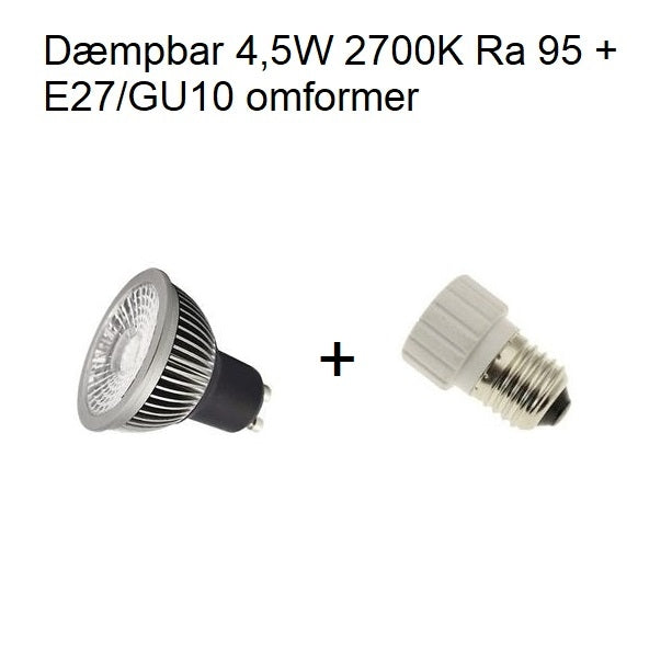 Se GU10 + omformer E27/GU10 hos Lamper4u