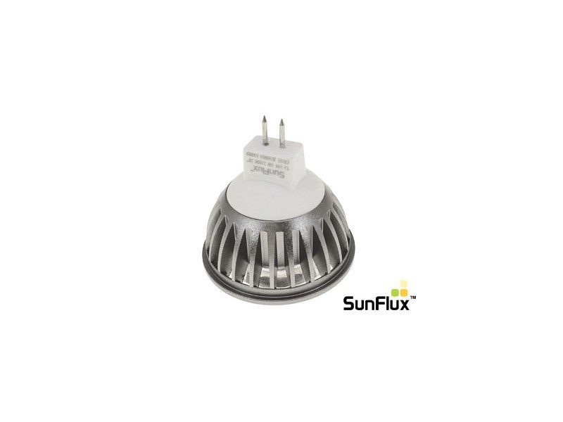 Se SunFlux LED spot GU5.3 MR16 5W 2700K 310Lm Ra95 38 ° hos Lamper4u