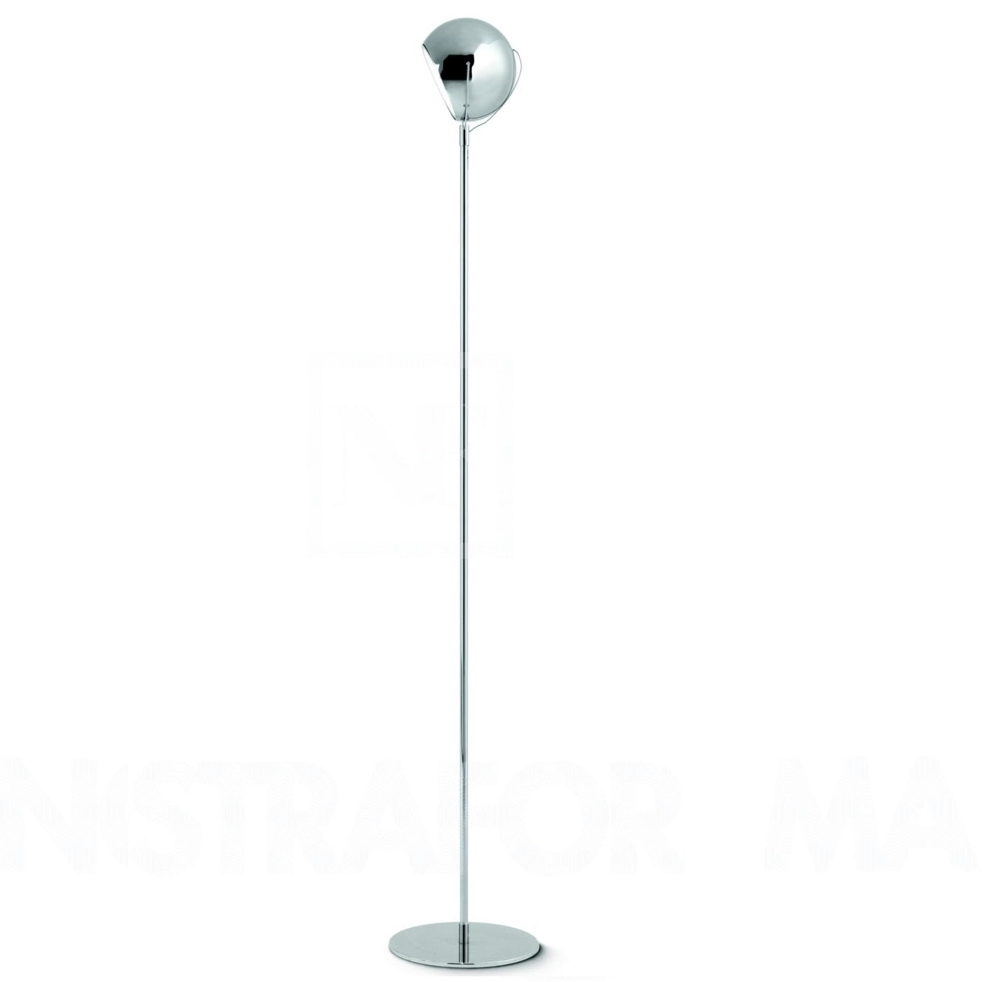 Billede af Beluga Steel gulvlampe Fabbian