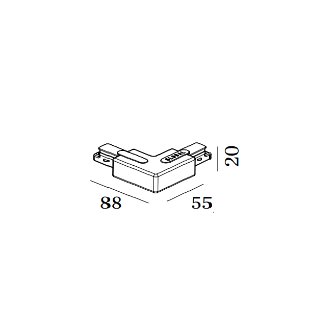 Se L-connector 1F 230V Wever og ducré hos Lamper4u