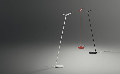 Billede af Skan 0250 / sort gulvlampe vibia