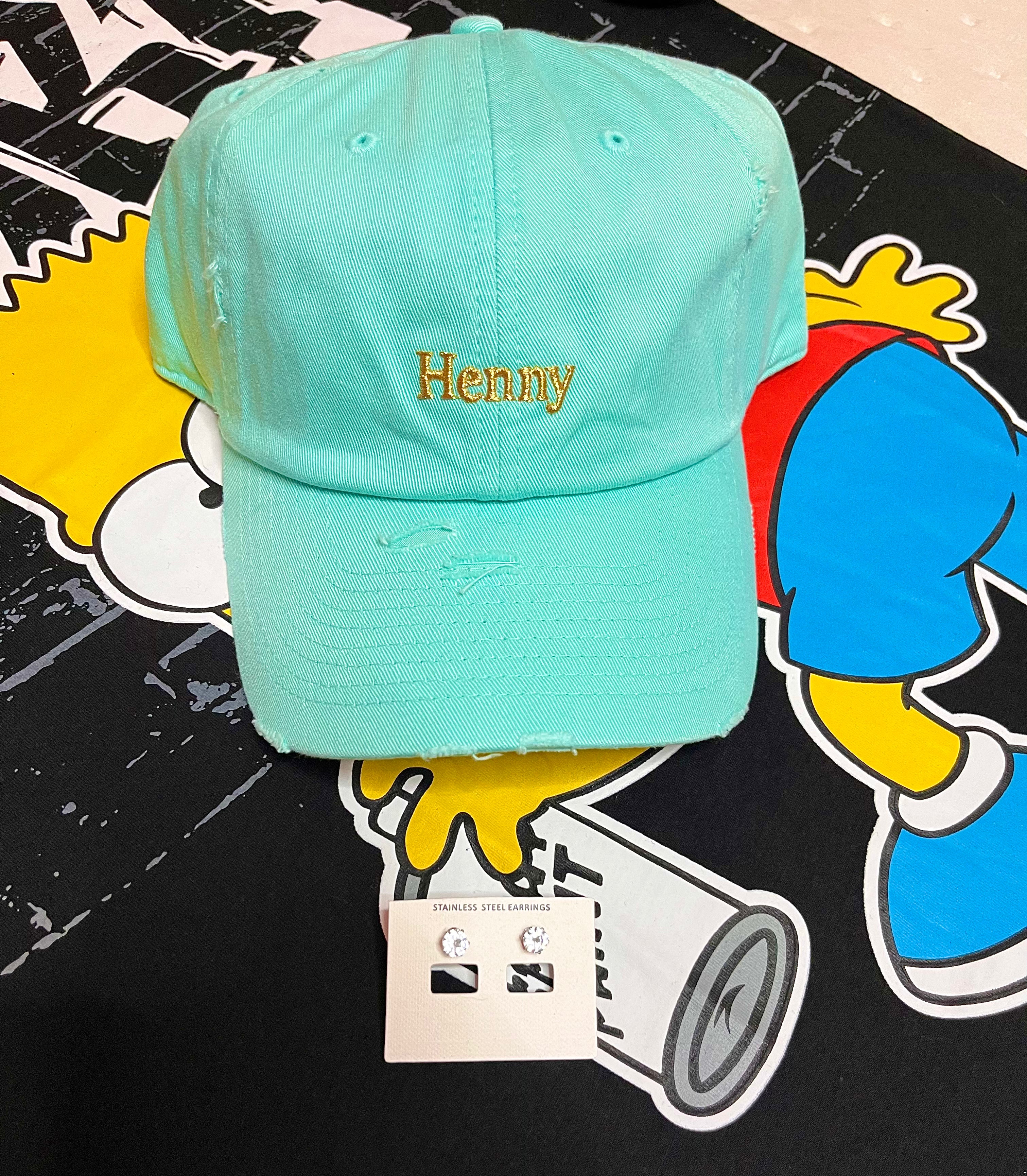 Let’s Get A Drink Aqua Hat