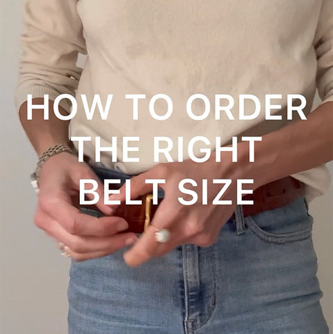 How to order the right size belt