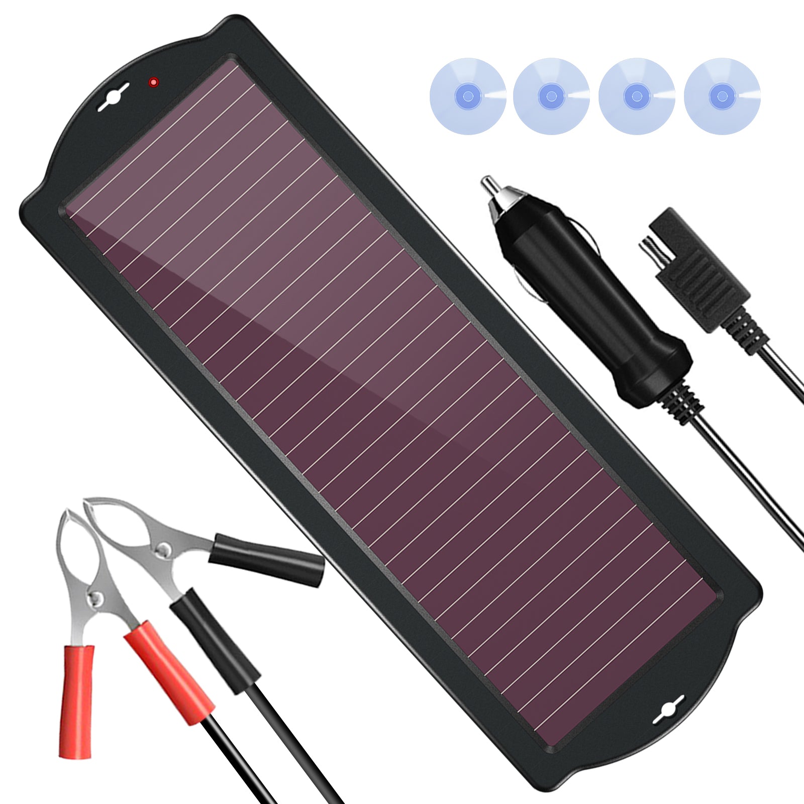 POWOXI  Solar Car Battery Maintainer and Battery Trickle Charger
