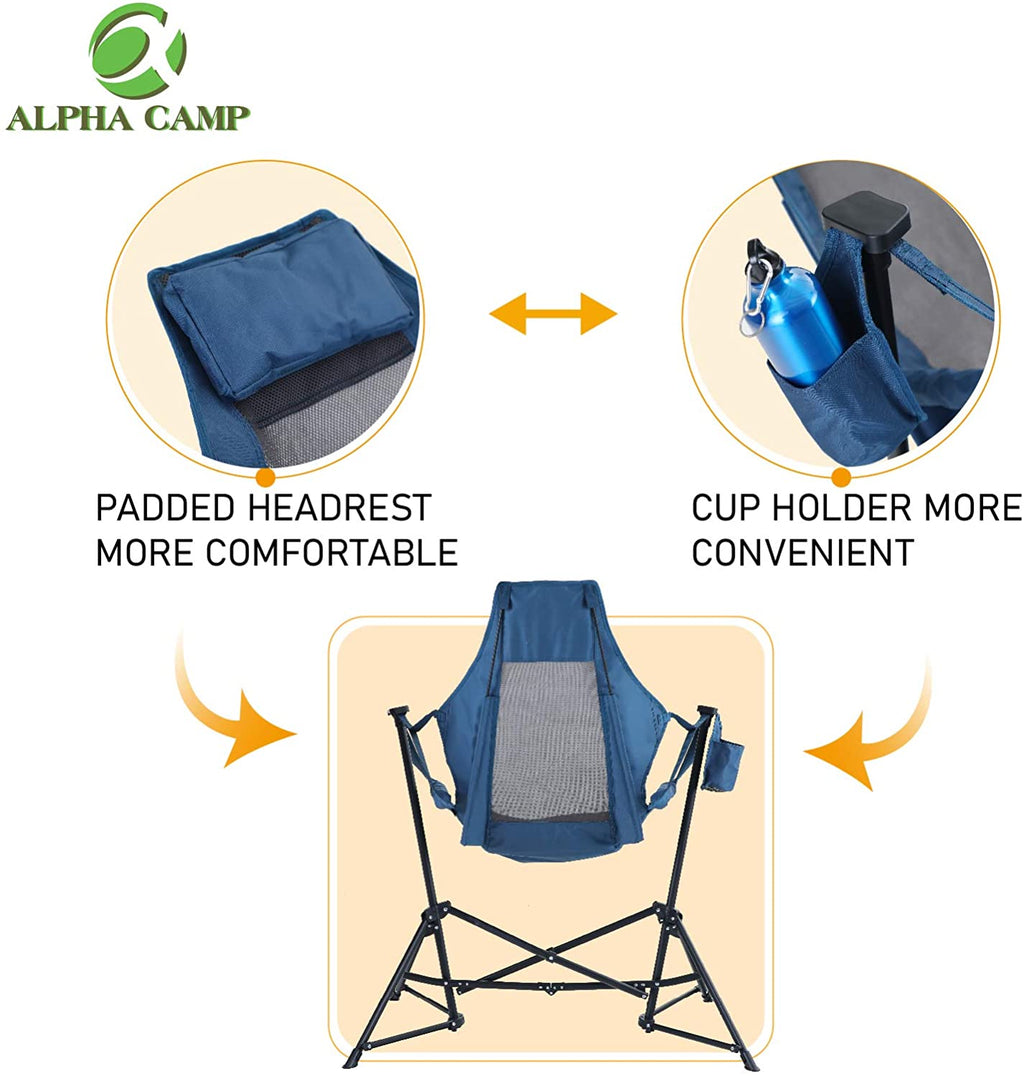 alpha camp hammock camping chair folding swing chair