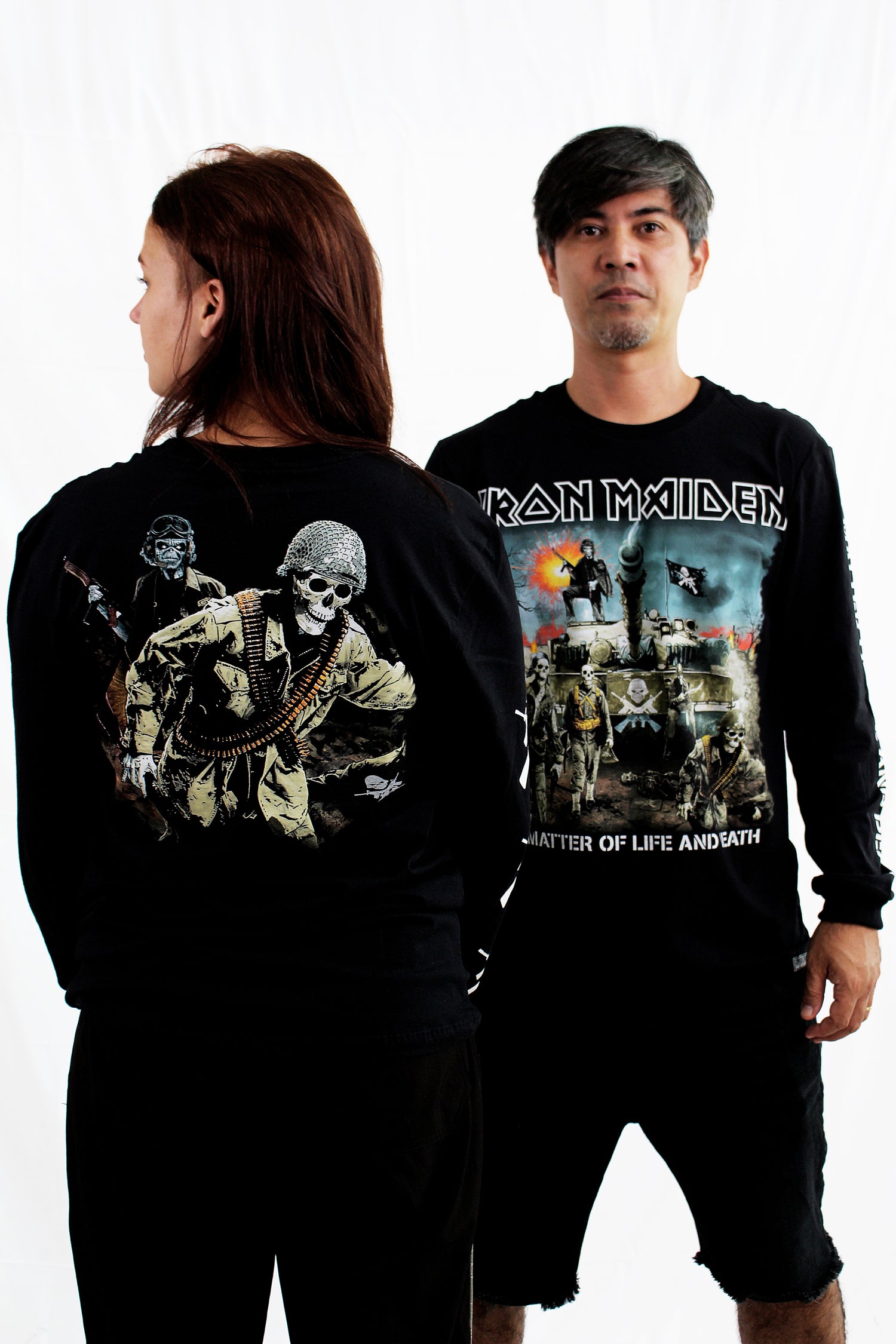 Camiseta Manga Longa Iron Maiden A Matter Of Life And Death