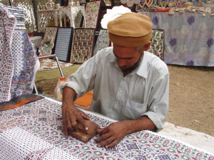 Artisan block printing in Punjab